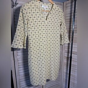 😎 NWOT Coolibar Cannes Tunic Dress UPF 50+ Silky Geo XS